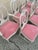 Wood Vintage French Country Gustavian Cerused Pink Rose Dining Chairs - Set of 8 For Sale - Image 7 of 12