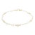 18k Yellow Gold Rainbow Moonstone Chain Bracelet For Sale