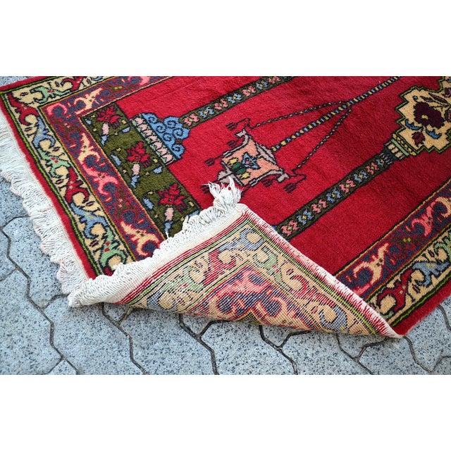 1960s Traditional Handknotted Turkish Rug For Sale - Image 4 of 11