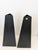 1970s Large Format Evangeline Matte-Black Tapered Vase | 1970s Brutalist Ceramic For Sale - Image 5 of 7
