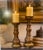 Pair of Ornate Grape & Vine Pillar Candle Holders, Old World Style For Sale - Image 6 of 7