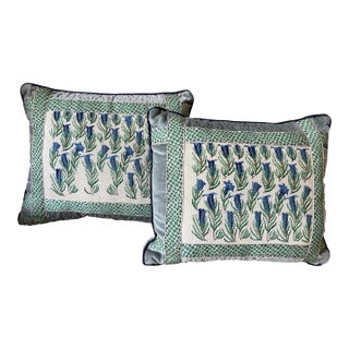 Floral Petit Point Pillows For Sale