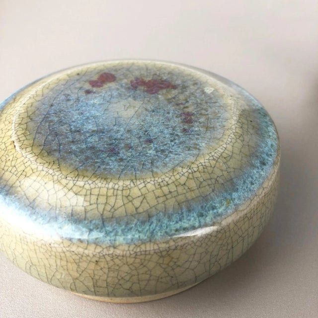 Light Yellow German Ceramic Container from Wendelin Stahl, 1970s For Sale - Image 8 of 18