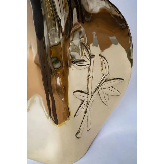 1980s Vintage Brass Dolbi Cashier Monumental Vase or Vessel, 1980's For Sale - Image 5 of 10