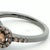 18k White Gold Black Rhodium Gold Pearl & Chocolate Diamond Ring Size 5.25 For Sale - Image 10 of 10