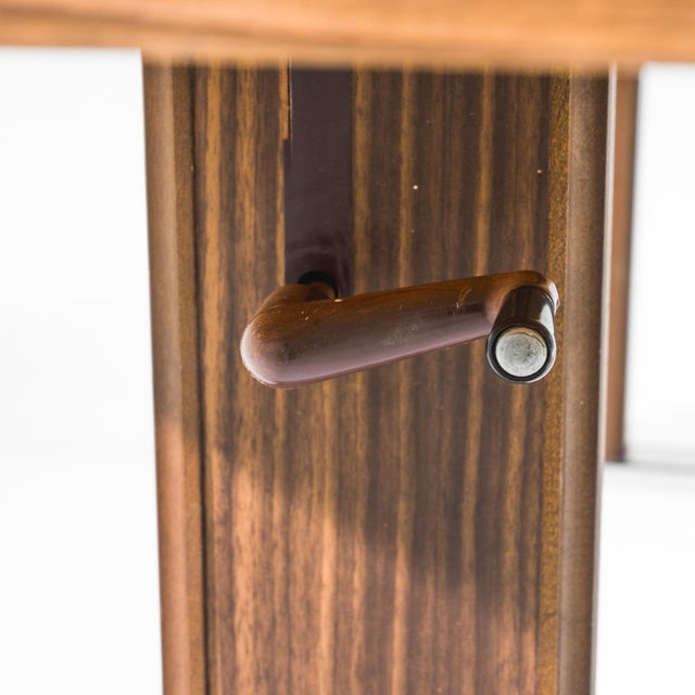 20th Century Scandinavian Metal Coffee Table with Wooden Top For Sale - Image 13 of 18