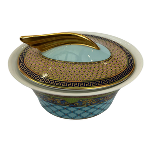 Versace by Rosenthal Porcelain Sugar Bowl With Lid - Russian Dream
