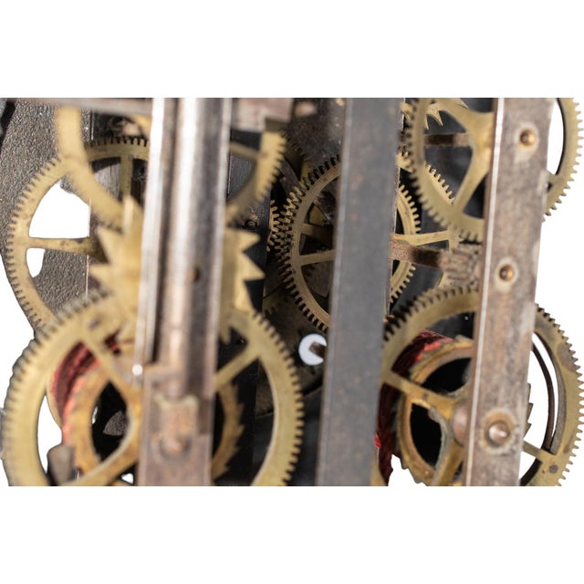 Antique "kaiser a Etain" Comtoise Morbier Wall Clock With Flower Pendulum For Sale In Philadelphia - Image 6 of 12