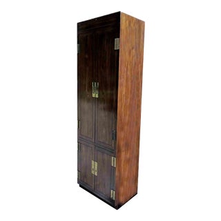 1970s Henredon Scene One Campaign Chifferobe For Sale