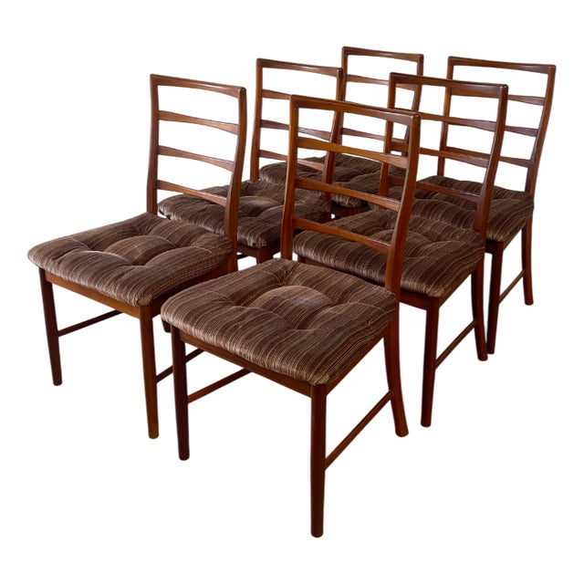 Mid-Century Modern Teak Dining Chairs by A.H. McIntosh, 1960s, Set of 6 For Sale