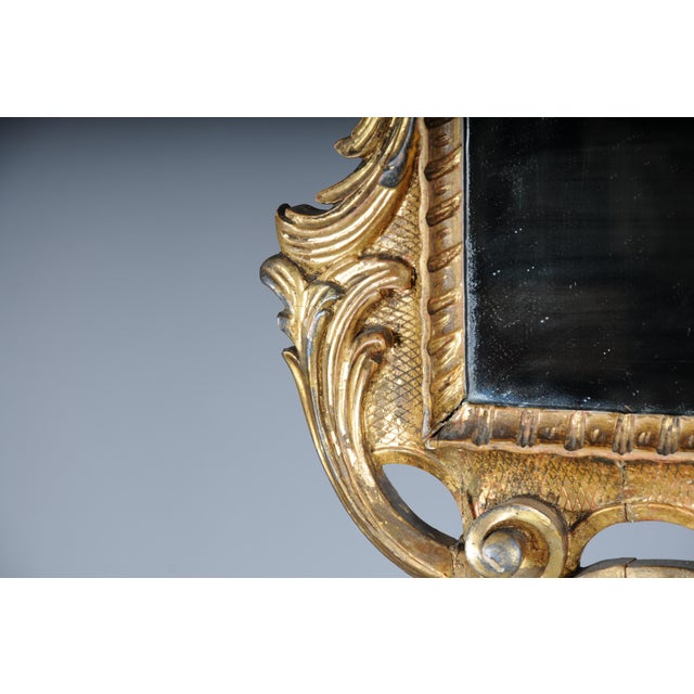 Gold Venetian Baroque Ornately Gilded Wall Mirror, 19th Century For Sale - Image 8 of 18