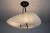 Mid-Century Modern Brass and Sculptural White Glass Pendant Lamp, Italy, 1960s For Sale - Image 9 of 12