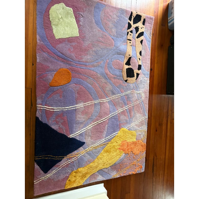 Contemporary Gossamer X Alex Proba "Touch" Hand-Tufted Wool Area Rug - 4' X 6' For Sale In New York - Image 6 of 10