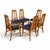 Young Manufacturing Young Manufacturing Vintage Mid Century Modern Set of 6 Tapered Ladder Back Dining Chairs For Sale - Image 4 of 8