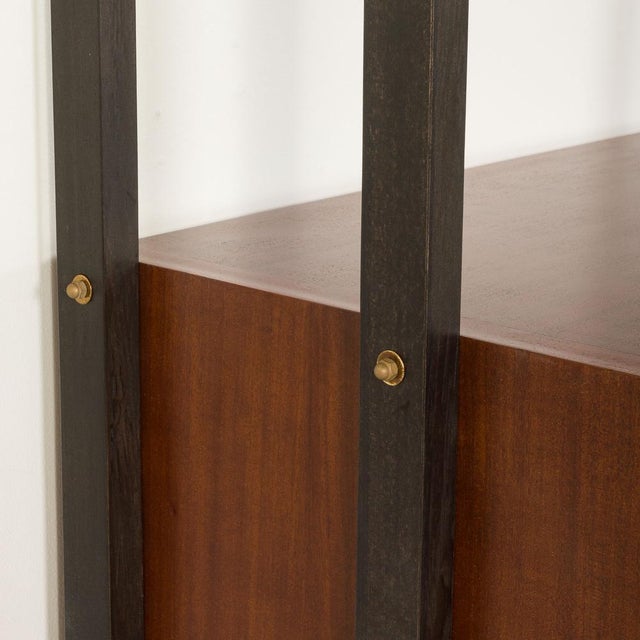 Vintage Italian Floor to Ceiling Wall Unit with a Bureau or a Bar Cabinet, 1960s For Sale - Image 15 of 18