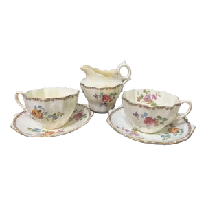 Antique Star Paragon England Fine Bone China Tea Sets- 5 Pieces