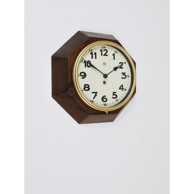 Metal Vienna Modernism Wall Clock by Adolf Loos for Junghans, Germany, 1920s For Sale - Image 7 of 18