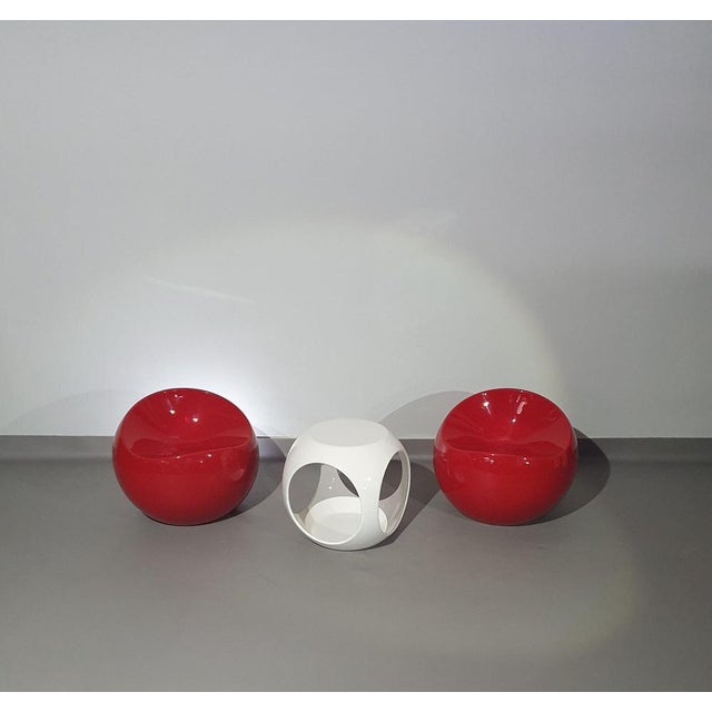 Stone Ball Chairs from Dupont Finn, Set of 2 For Sale - Image 4 of 11