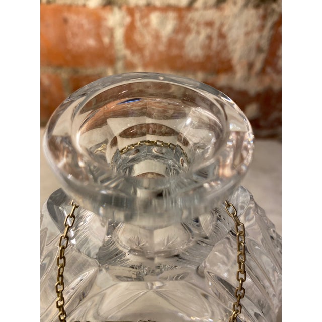 1950s Decorative Crystal Bottle Made in Italy For Sale - Image 4 of 8