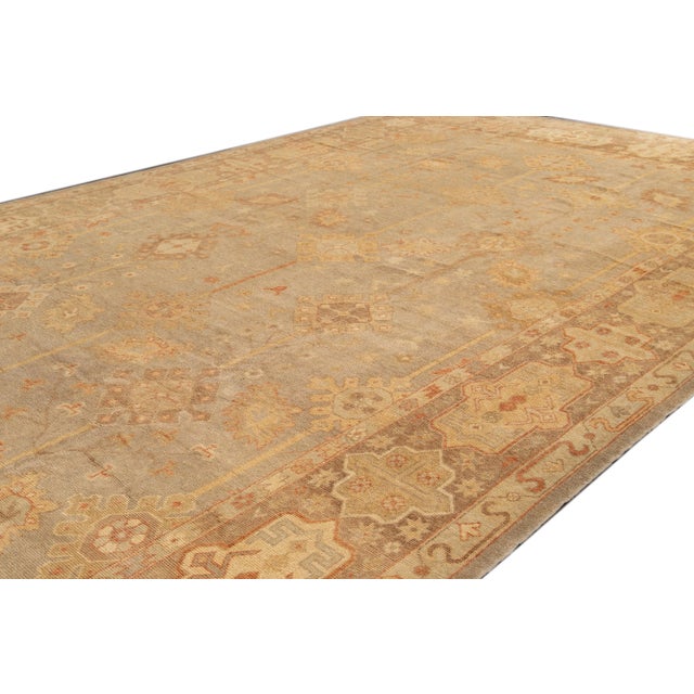 21st Century Turkish Oushak Long Wool Rug For Sale - Image 11 of 13
