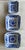 Ceramic Circa 1980 Canton Export-Style Blue and White Notched Corner Square Nesting Bowls – Set of 3 For Sale - Image 7 of 18
