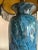 Monumental Blue Vintage Stone Vase Lamp (Shade Not Included) For Sale - Image 4 of 4