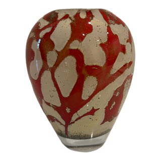Kosta Boda “Floating Flowers” Series Glass Vase — For Sale