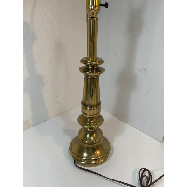Vintage Stiffel Sold Brass Table Lamp - MCM - Hollywood Regency For Sale In Philadelphia - Image 6 of 8