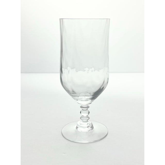 Fostoria 1970s Fostoria “Festive, Clear” Iced Tea Glasses - Set of 5 For Sale - Image 4 of 6
