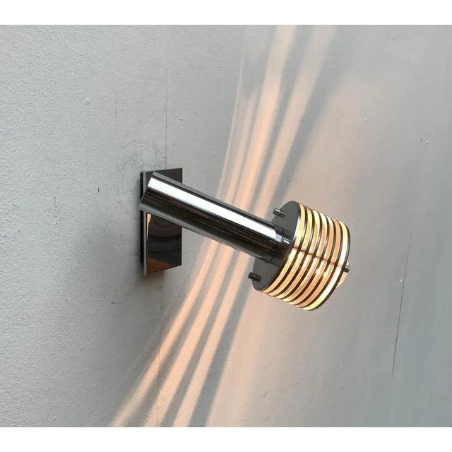 Mid-Century Space Age Chrome Wall Lamp, 1960s For Sale - Image 11 of 18