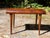 Vintage Mid Century Modern Wood Slat Bench Small Coffee / Entry Table is beautifully crafted with classic tapered legs,...