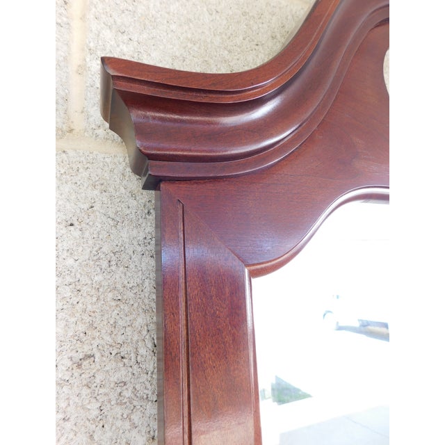 Thomasville Cherry Collection Georgian Style Dresser and Mirror For Sale - Image 15 of 17