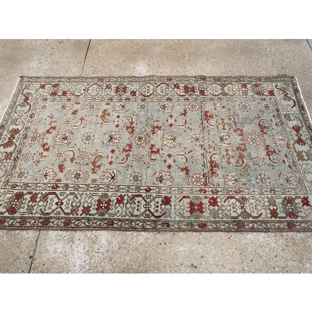 Textile Galerie Shabab Collection Mid-20th Century Persian Malayer Accent Rug For Sale - Image 7 of 9