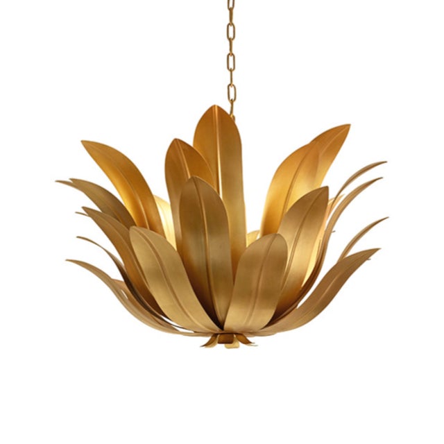 New special order item. Not vintage. Bring organic elegance to your space with the Leander Leaf Blossom Chandelier. This...