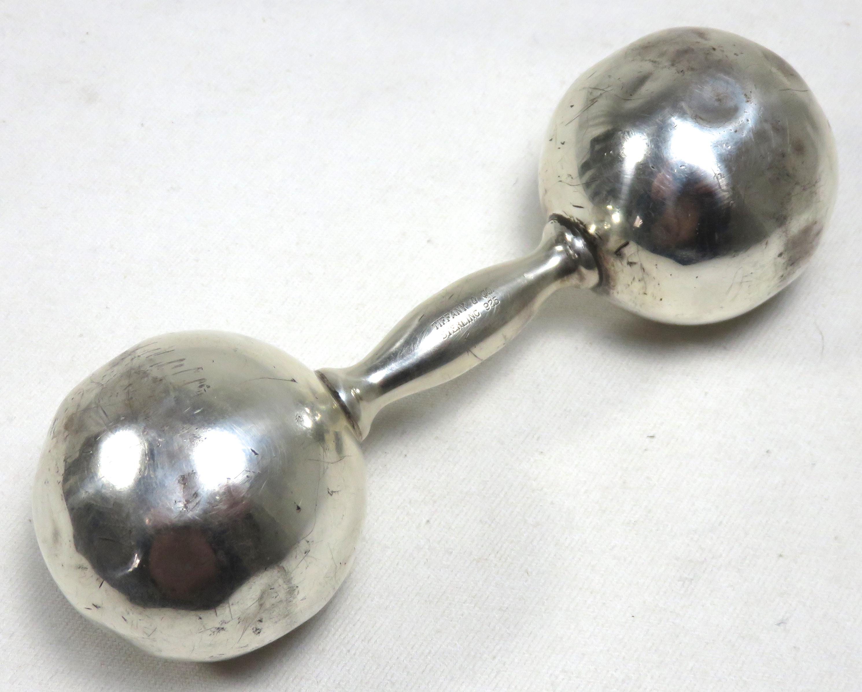 silver rattle baby tiffany's
