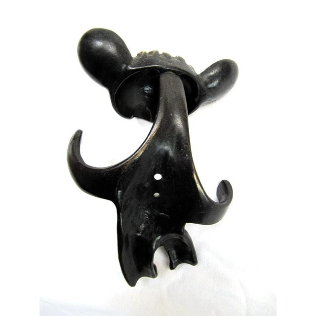 Large Brass Bear Hook by Walter Bosse, 1950s, in Very Good conditions. Designed 1950 to 1959