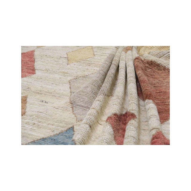 Large Multicolor Modern Wool Rug For Sale In Los Angeles - Image 6 of 8