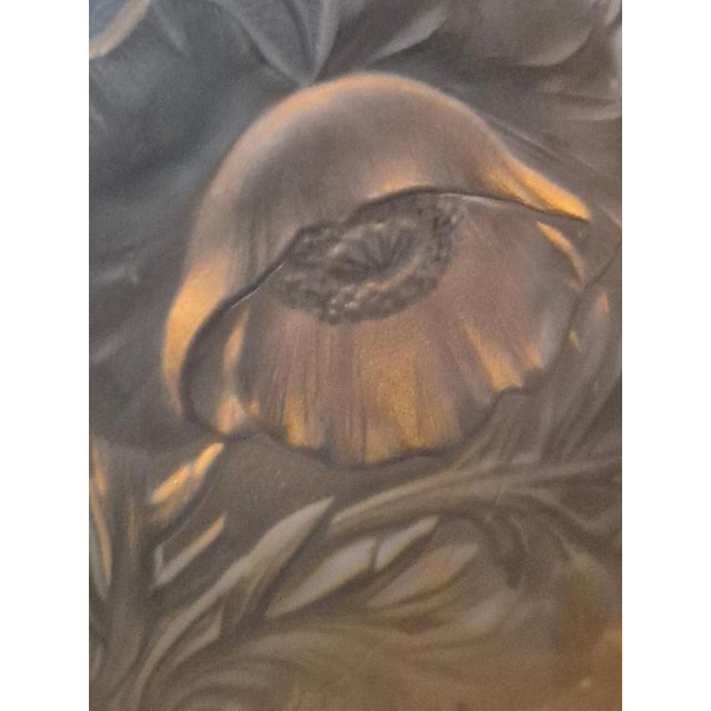 1920s Art Nouveau Chandelier with Glass Shades and Decor of Poppies, France, 1920s For Sale - Image 5 of 8