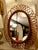 Oval Rattan and Bamboo Wall Mirror by Franco Albini, 1960s For Sale - Image 9 of 10
