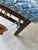 Hollywood Regency Michael Taylor for Baker Far East Collection Walnut Bench / Coffee Table With Brass Accents For Sale - Image 12 of 13