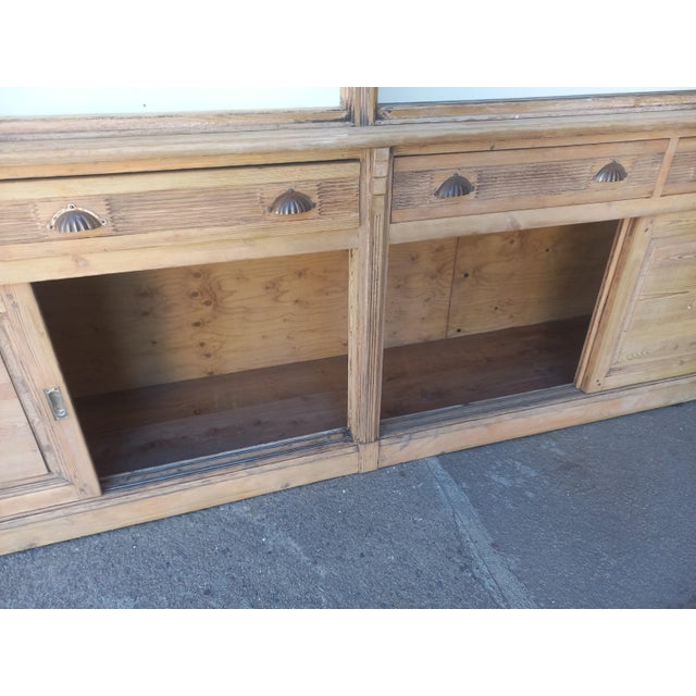 Large Fir Bookcase, 1890s For Sale - Image 15 of 18