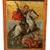 Antique 18thC Greek Orthodox Triptych Icon Virgin Mary & Saints Egg Tempera 1700 For Sale - Image 9 of 18
