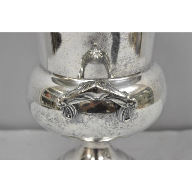 Vintage Sheridan Victorian Engraved Silver Plated Champagne Chiller Ice Bucket For Sale - Image 16 of 18
