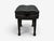 Black Steinway and Sons, Adjustable Piano Bench, Ebonized Wood, Leather, 2010s For Sale - Image 8 of 8