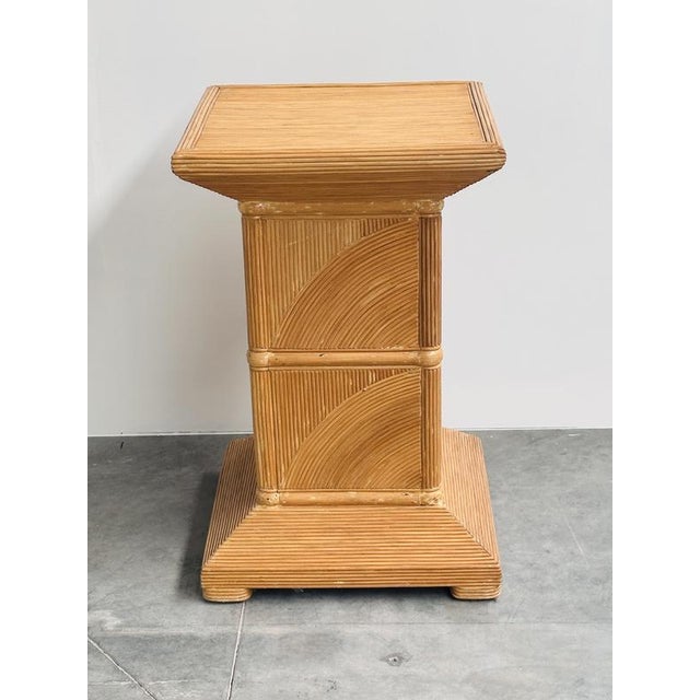 Vintage French Split Bamboo Pedestal, 1970s For Sale - Image 16 of 16