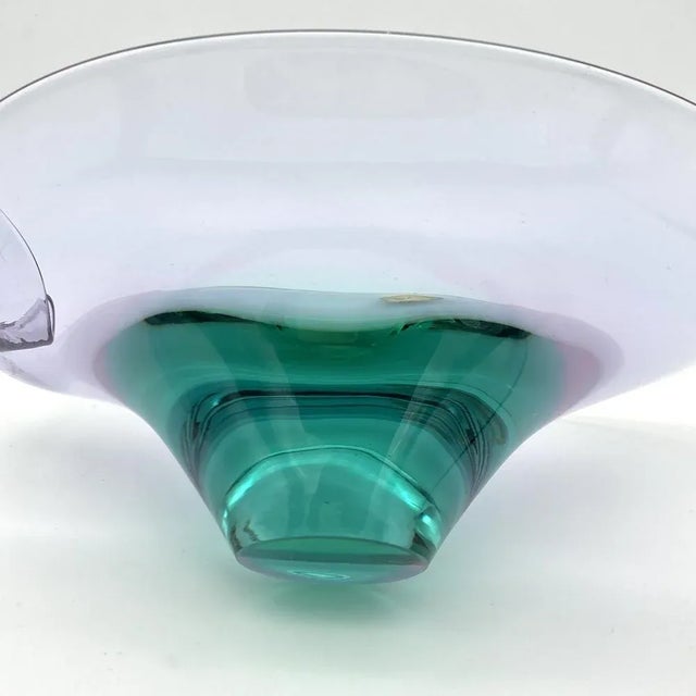 Artglass Bowl by Železný Brod Glassworks For Sale - Image 5 of 8