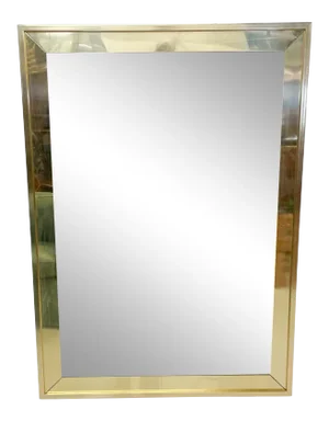 1973 Brass Wall Mirror Carvers Guild Carl Canner Designer