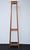 English industrial style solid oak coat stand, having four shaped double hooks to each side on four outswept supports...