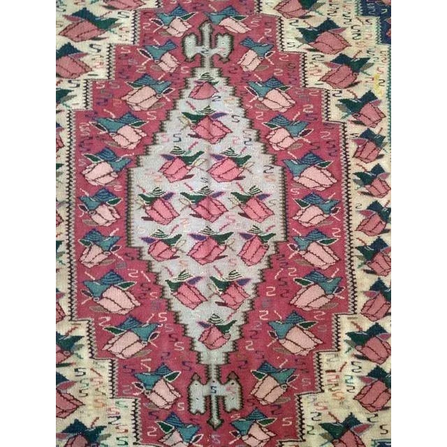 1970s Persian Kilim Rug For Sale - Image 4 of 6