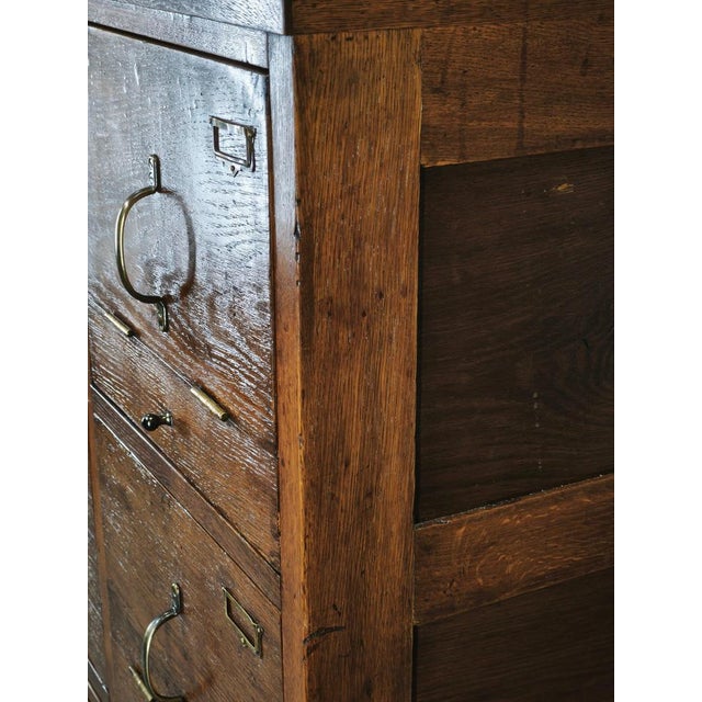 Czech Oak Filing Cabinet from Baťa Factory, Zlín, 1930s For Sale - Image 18 of 18